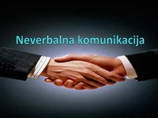 neverbalna komunikacija