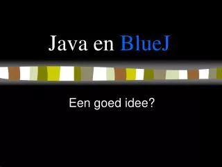j ava en bluej