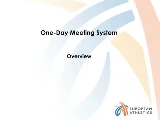One-Day Meeting System