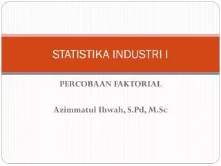 statistika industri i