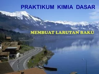 praktikum kimia dasar