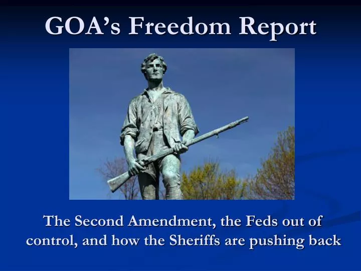 goa s freedom report