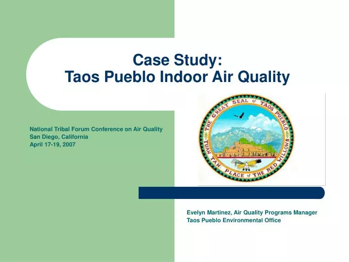 case study taos pueblo indoor air quality