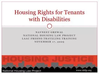 Housing Rights for Tenants with Disabilities