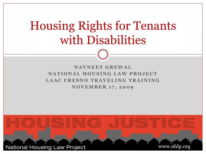 housing rights for tenants with disabilities