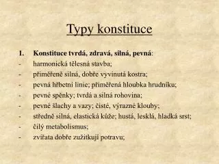typy konstituce
