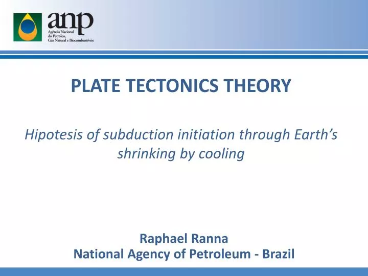 plate tectonics theory hipotesis of subduction initiation through e arth s shrinking by cooling