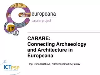 carare connecting archaeology and architecture in europeana
