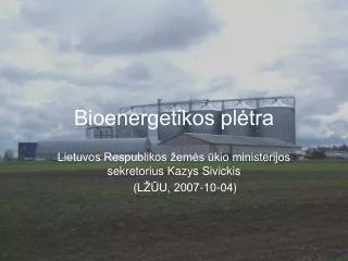 Bioenergetikos plėtra