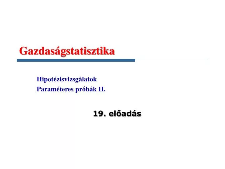 gazdas gstatisztika