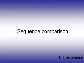 sequence comparison