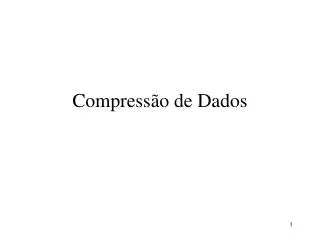compress o de dados