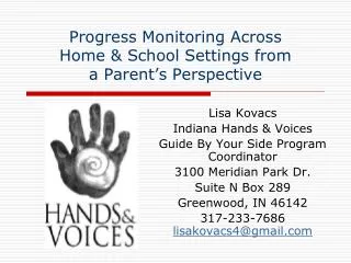 progress monitoring across home school settings from a parent s perspective