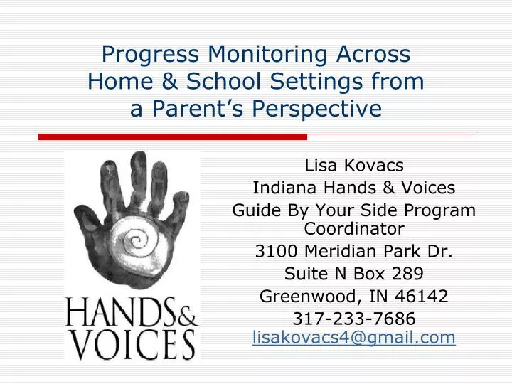 progress monitoring across home school settings from a parent s perspective