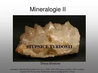 mineralogie ii