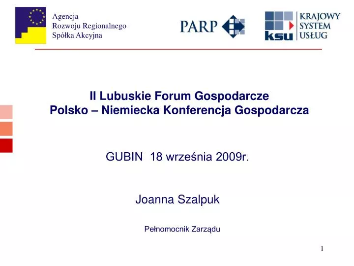 ii lubuskie forum gospodarcze polsko niemiecka konferencja gospodarcza