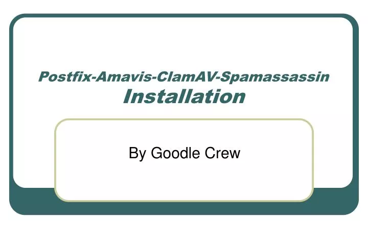 postfix amavis clamav spamassassin installation