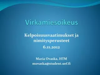 virkamiesoikeus