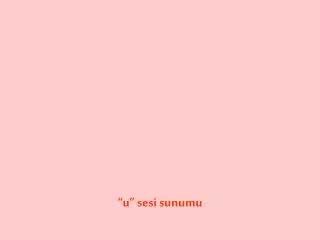 u sesi sunumu