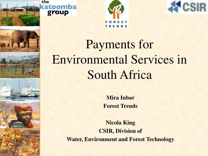 payments for environmental services in south africa