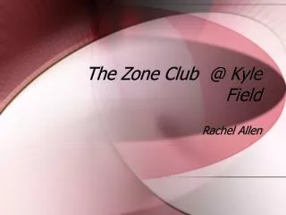 The Zone Club @ Kyle Field