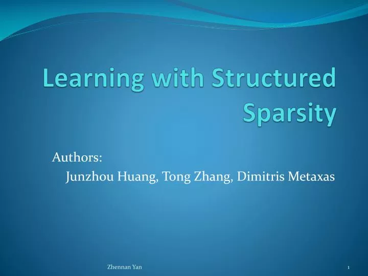 learning with structured sparsity