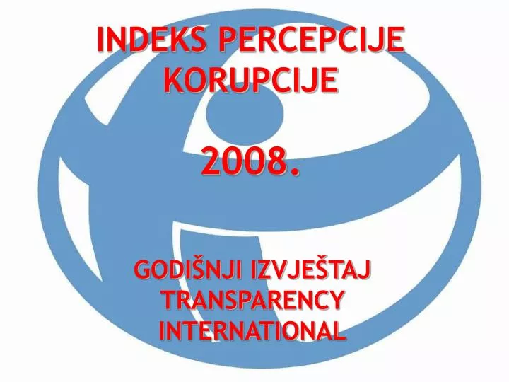 indeks percepcije korupcije 2008