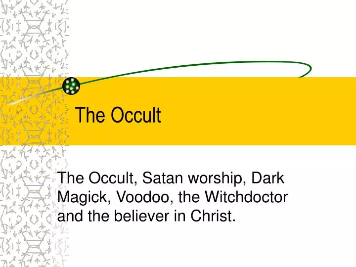 the occult