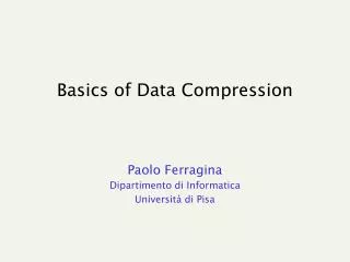 Basics of Data Compression