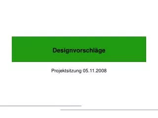 designvorschl ge