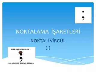 noktalama aretler