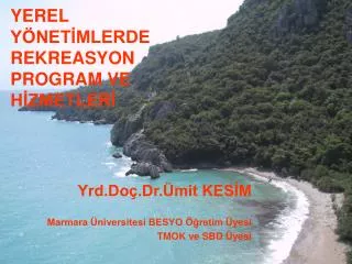 yerel y net mlerde rekreasyon program ve h zmetler
