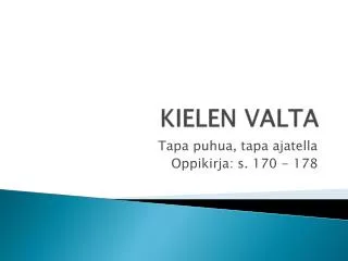 kielen valta