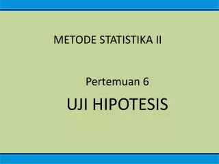 metode statistika ii