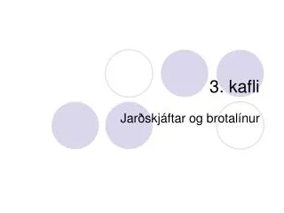 3 kafli