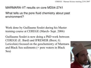 MARMARA-VT results on core MD04-2741