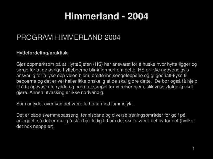 himmerland 2004