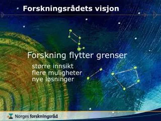 forskningsr dets visjon
