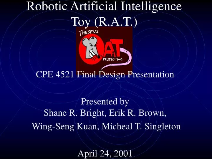 robotic artificial intelligence toy r a t