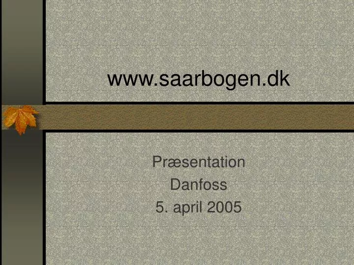 www saarbogen dk