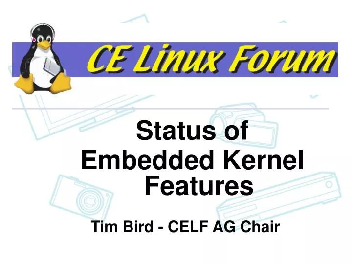 status of embedded kernel features