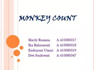 monkey count