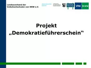 projekt demokratief hrerschein