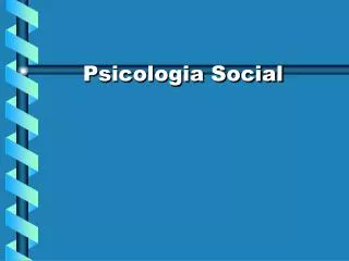 psicologia social