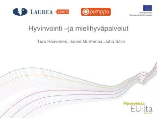 hyvinvointi ja mielihyv palvelut