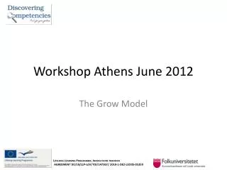 Workshop Athens June 2012
