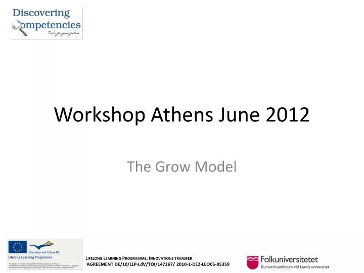 workshop athens june 2012