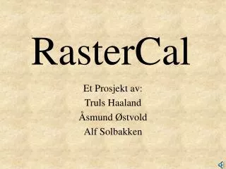 rastercal