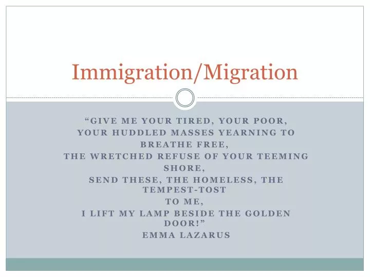 immigration migration