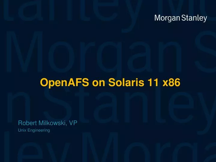 openafs on solaris 11 x86